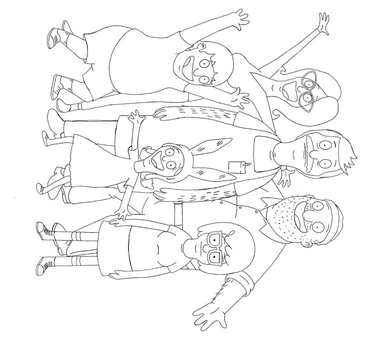 bobs burgers coloring page