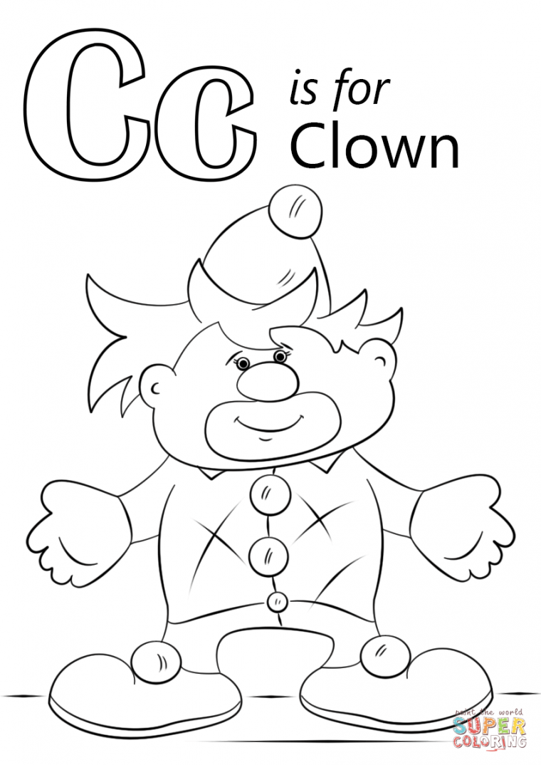 c is for coloring page