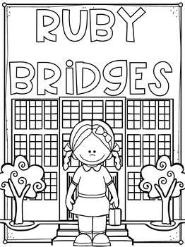 coloring page of ruby bridges