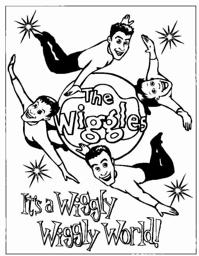 wiggles coloring pages