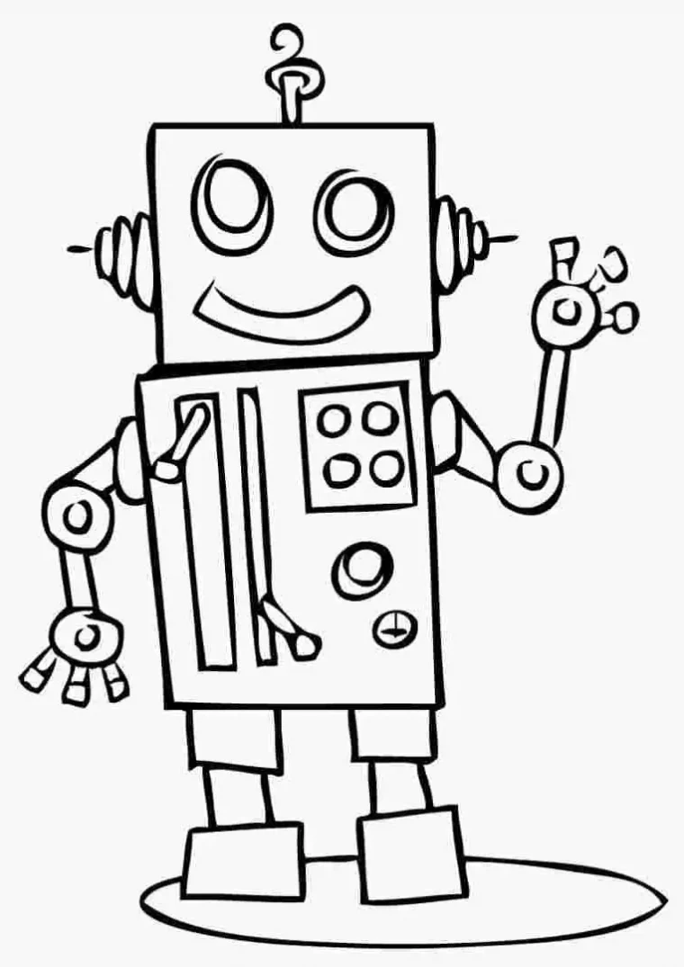 coloring pages robots