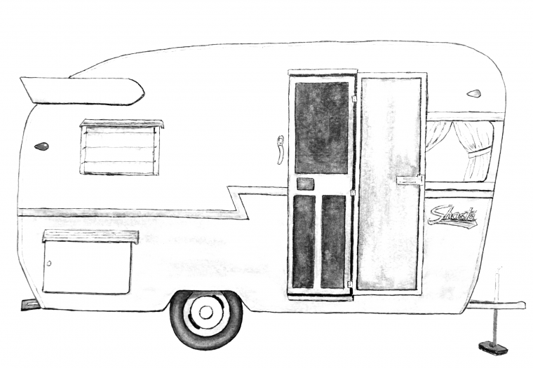 trailer coloring page