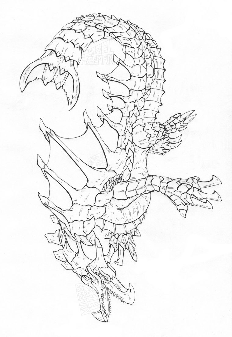 monster hunter coloring pages