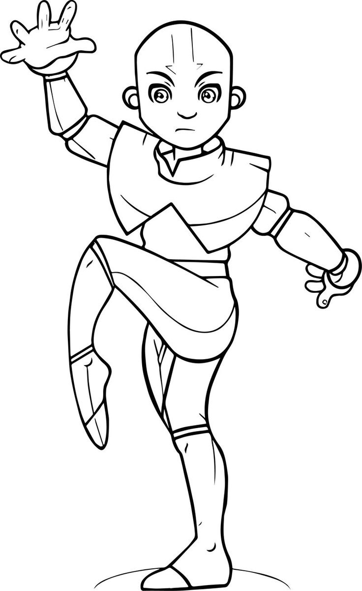 aang coloring pages