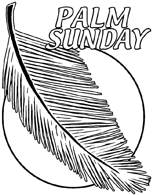 coloring pages of palm sunday