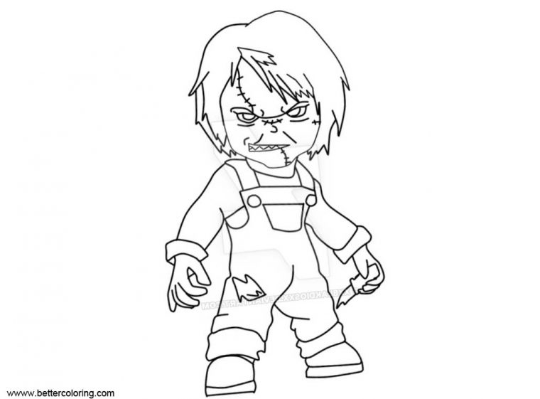 child’s play chucky coloring pages
