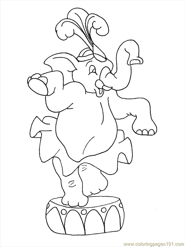 circus animal coloring pages