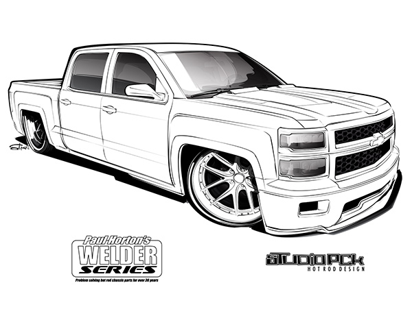 chevy silverado coloring pages