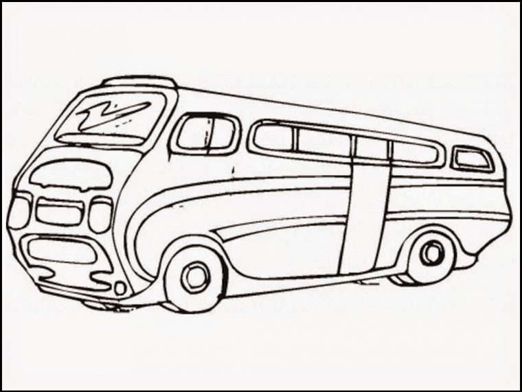 vw bus coloring page