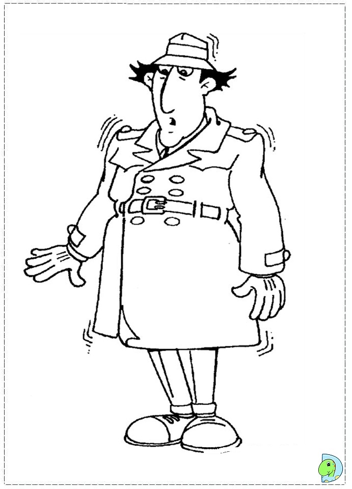 inspector gadget coloring page