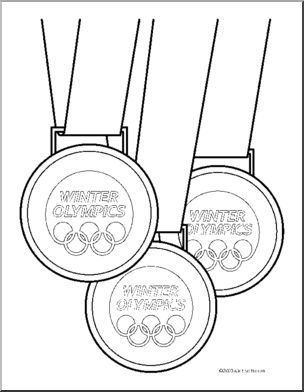 olympic medal coloring page