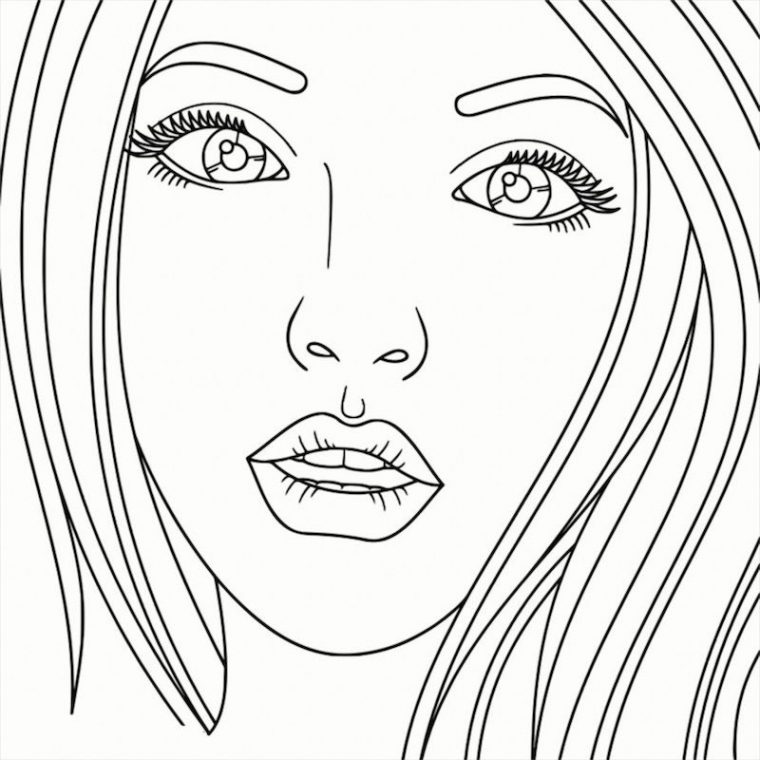 coloring page of a person