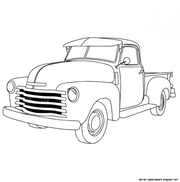 old ford truck coloring pages