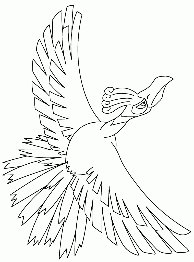 ho oh coloring page