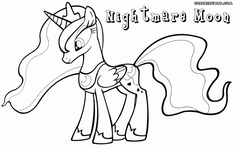 my little pony nightmare moon coloring pages