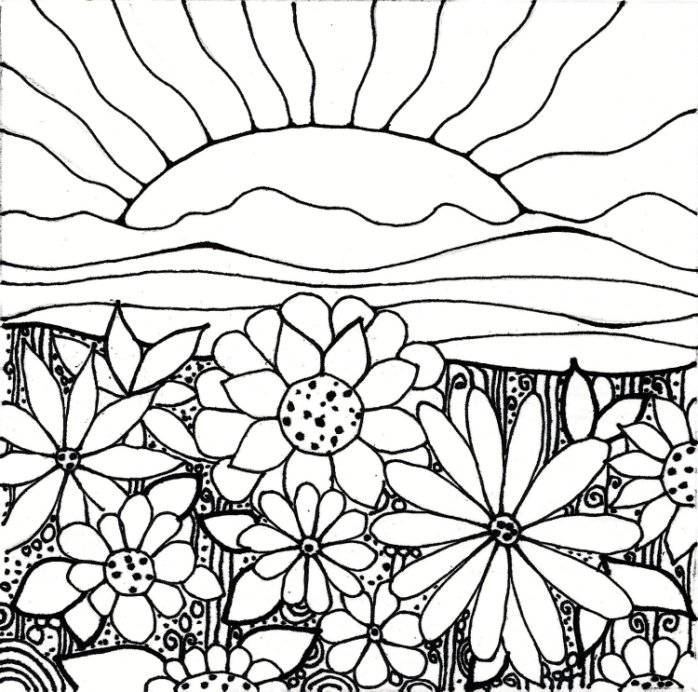 garden printable coloring pages