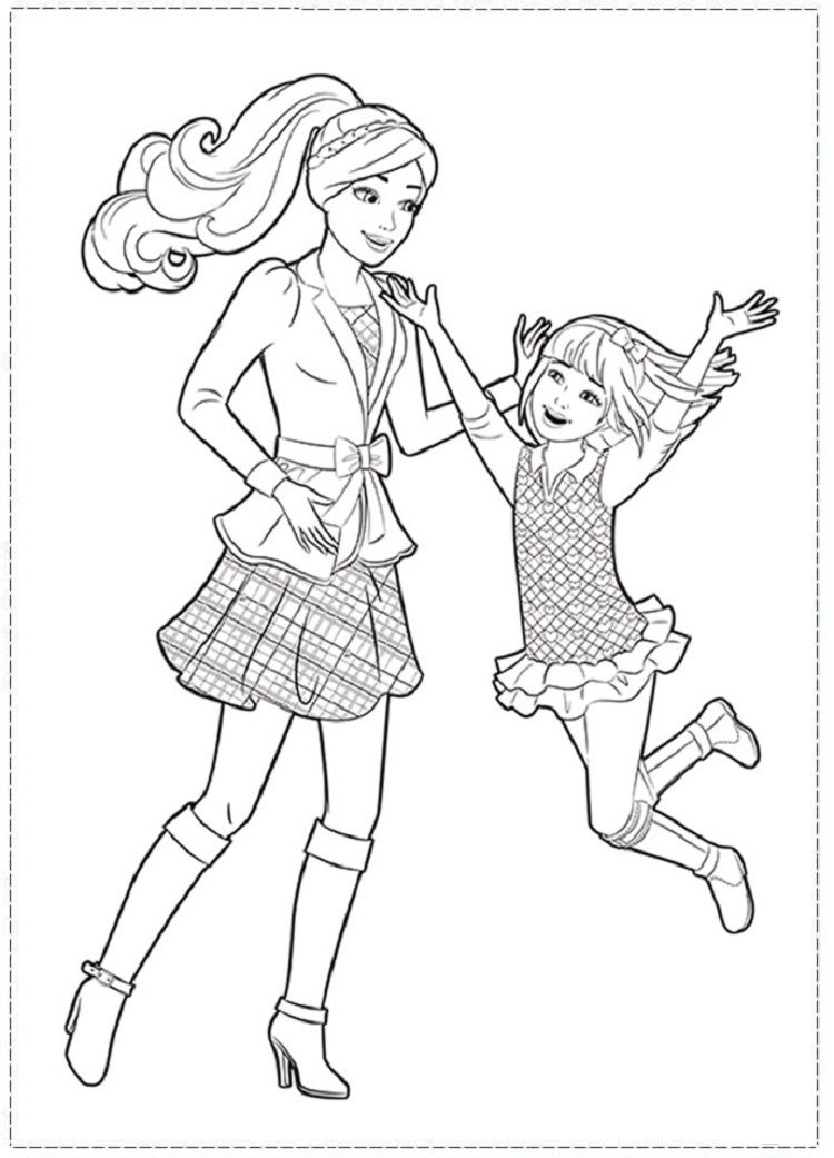 chelsea barbie coloring page