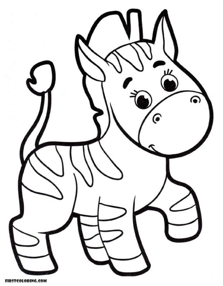 cute zebra coloring pages