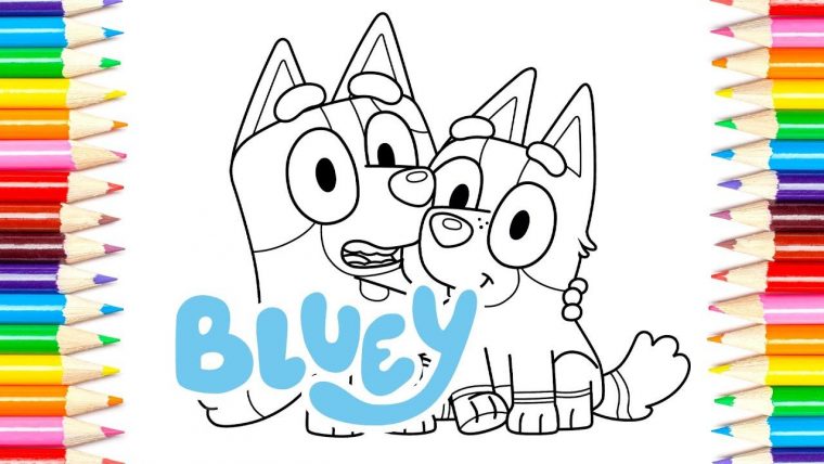 bluey bingo coloring page