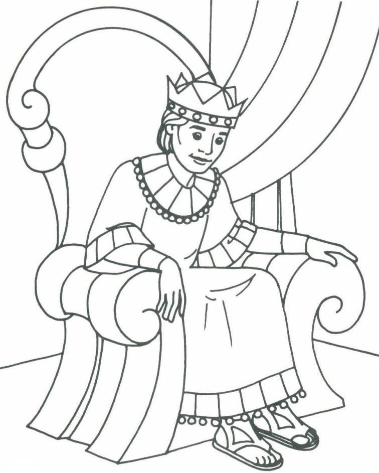 king david coloring page