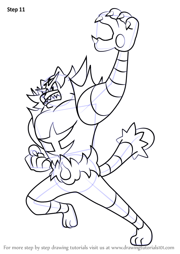 incineroar coloring page