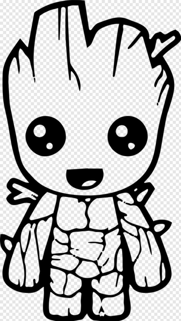 baby groot coloring pages