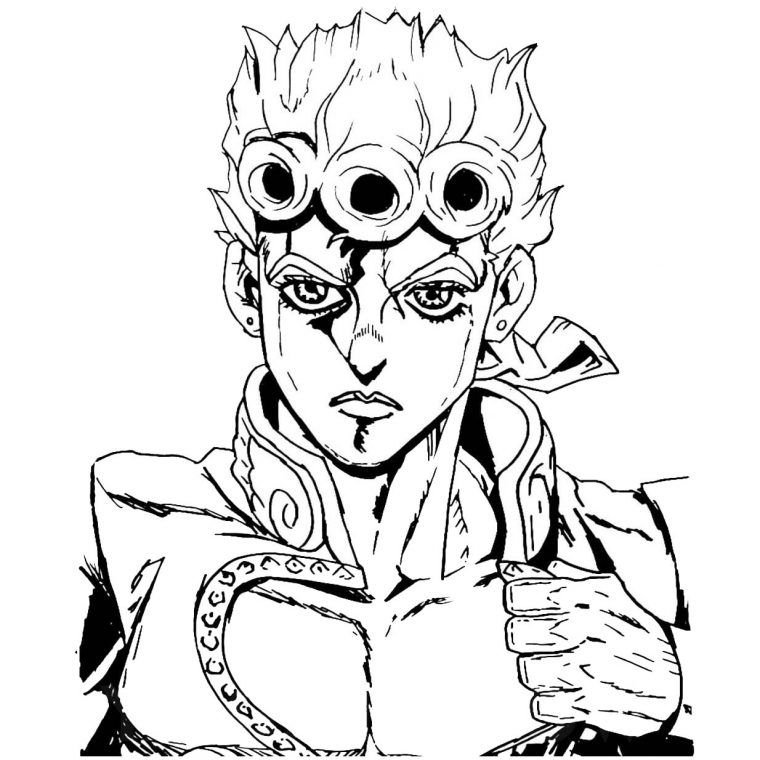 jojo’s bizarre adventure coloring pages