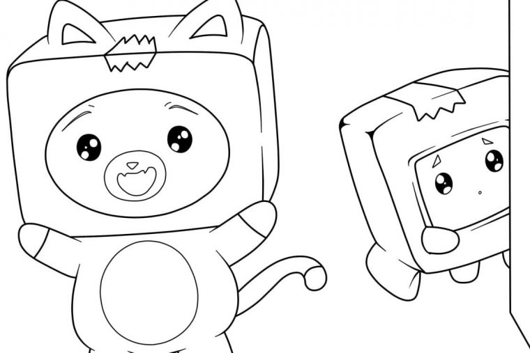 boxy lankybox coloring pages