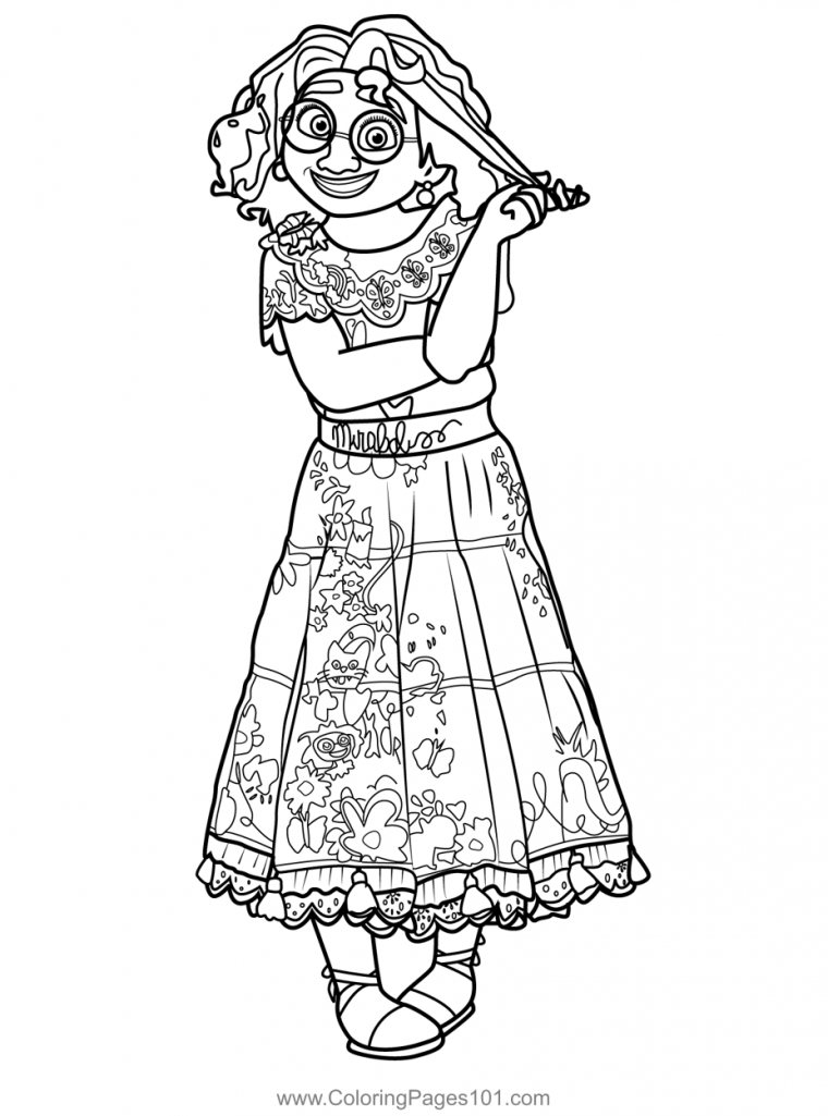 encanto coloring pages pepa