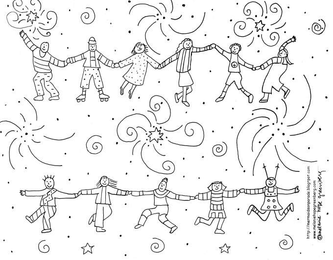 celebration coloring pages