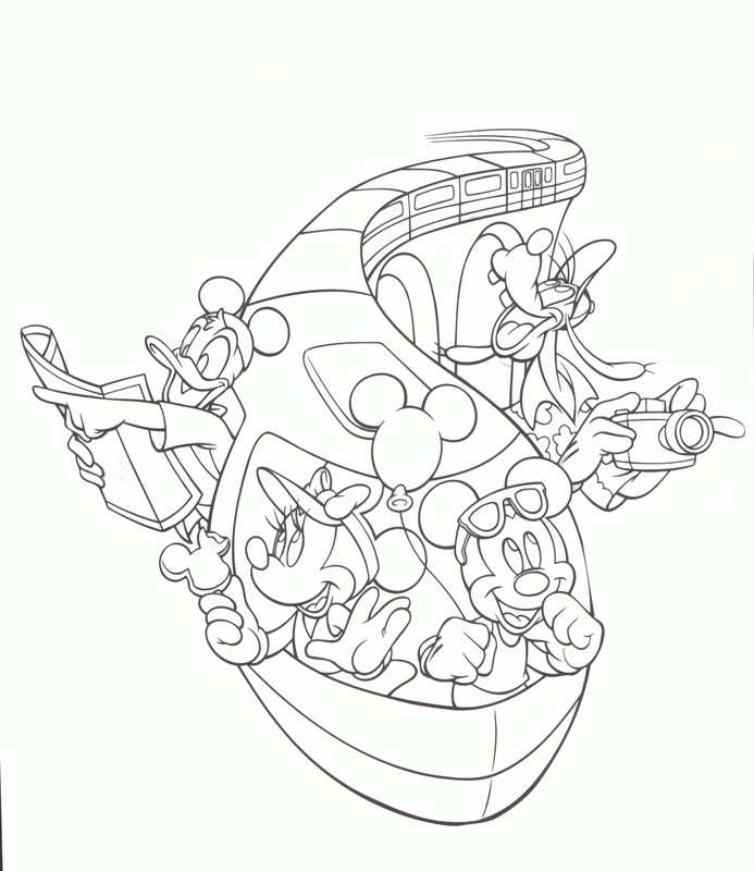 disney world coloring page