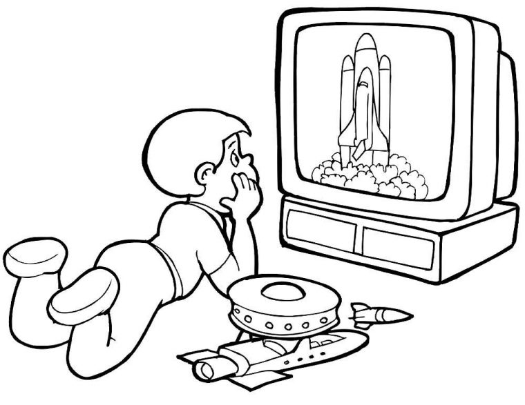 coloring pages tv