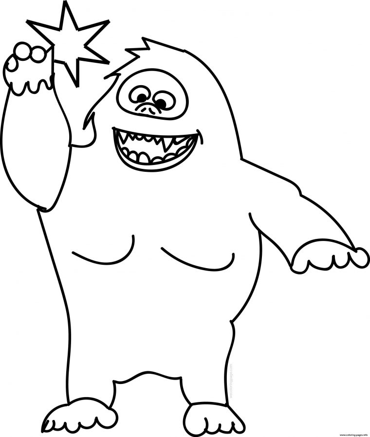 yeti coloring page