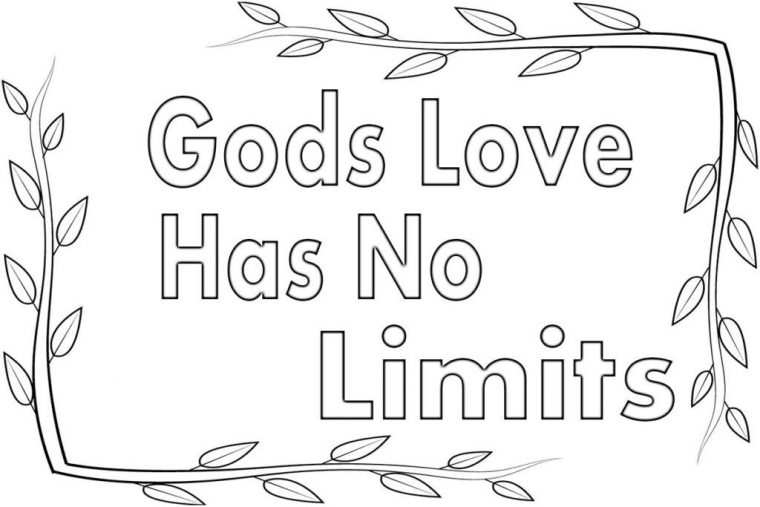 love god coloring page