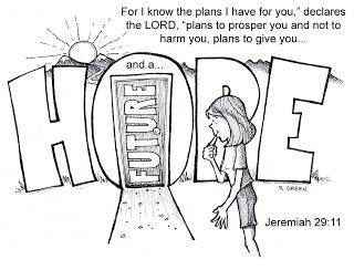 jeremiah 29 11 coloring page