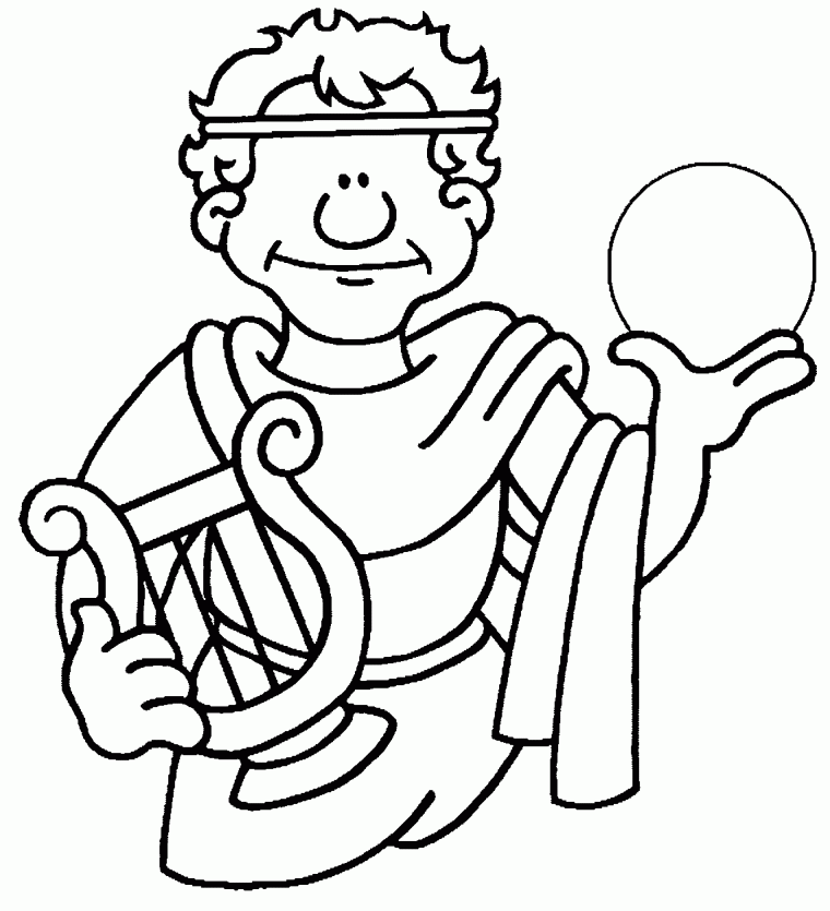 ancient greece coloring pages