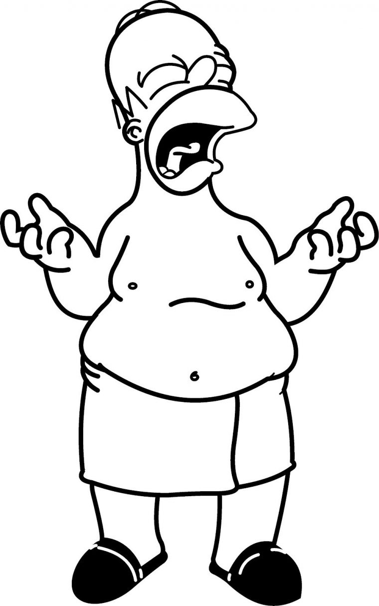 homer simpson coloring pages