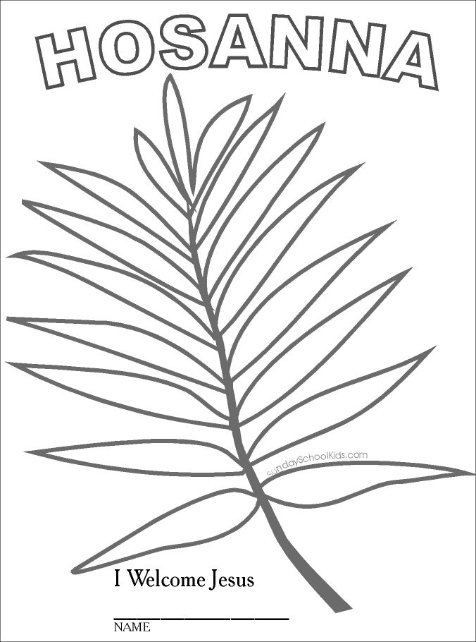 coloring pages for palm sunday