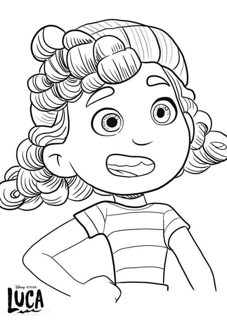 disney luca coloring pages