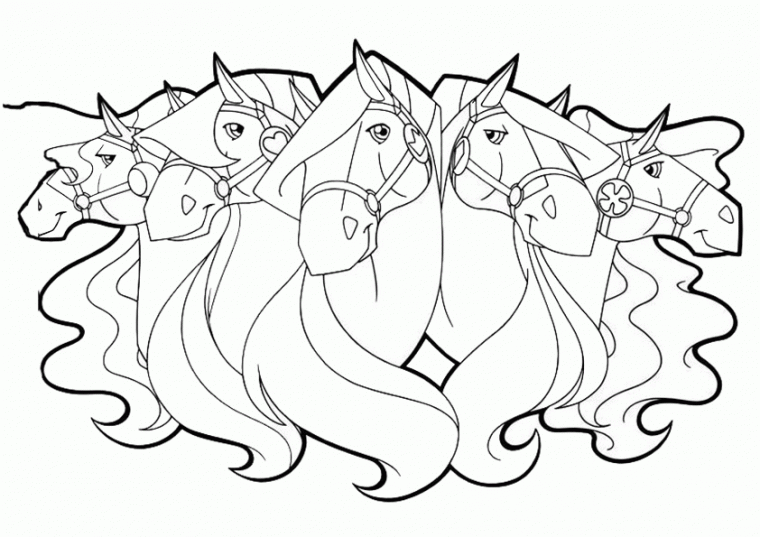 horse land coloring pages