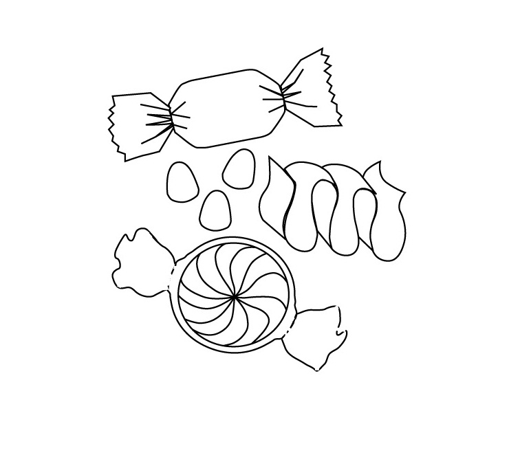 candy coloring pages free printables