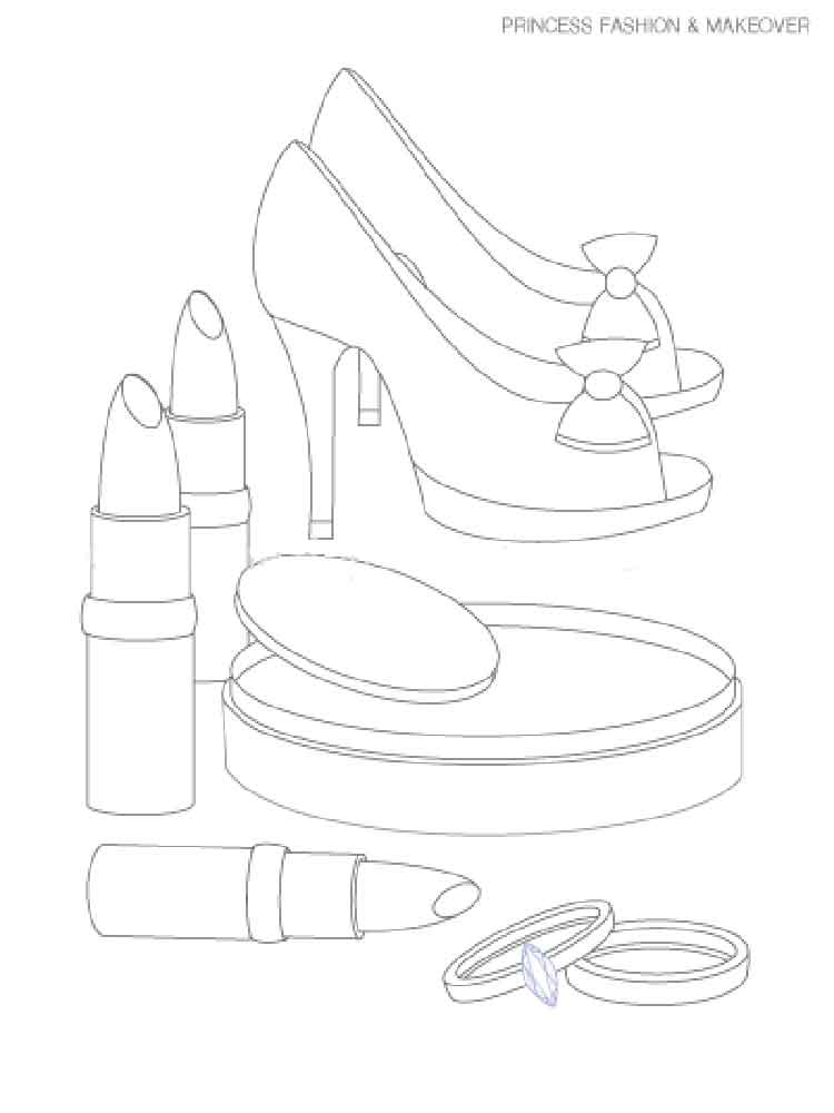 coloring pages makeup