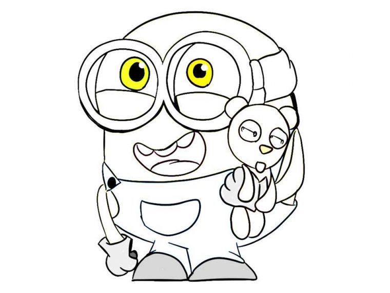 bob minion coloring pages