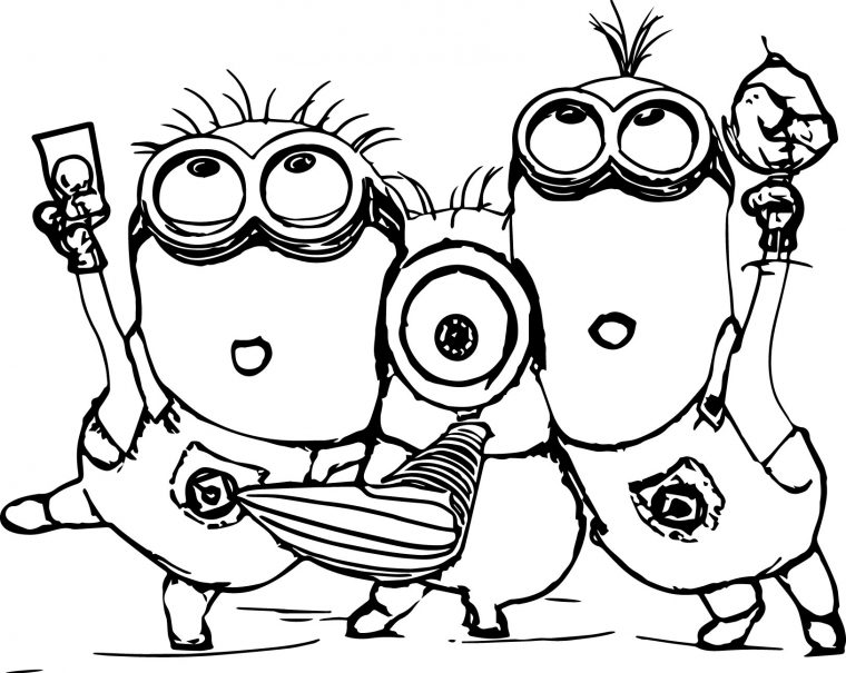 minions printable coloring pages