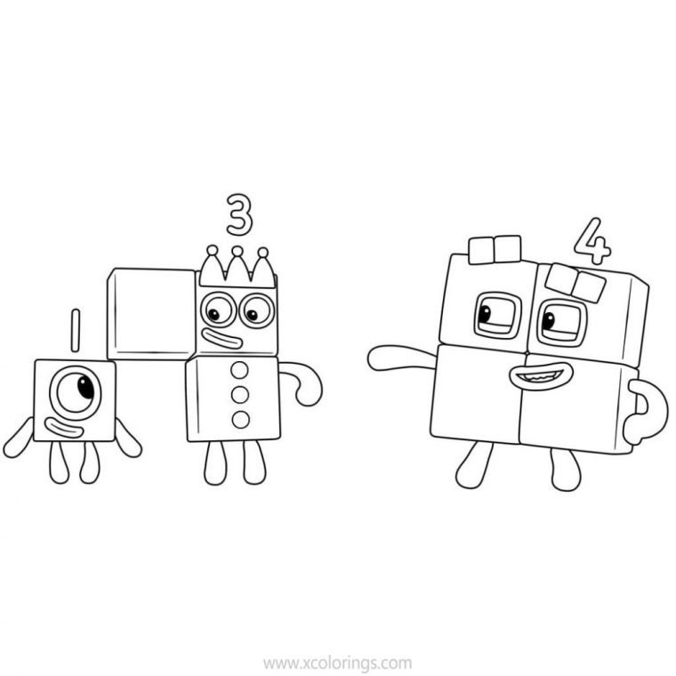 numberblocks 13 coloring pages