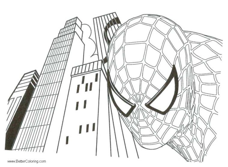 spiderman homecoming coloring page
