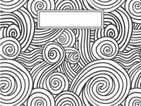 binder cover coloring pages