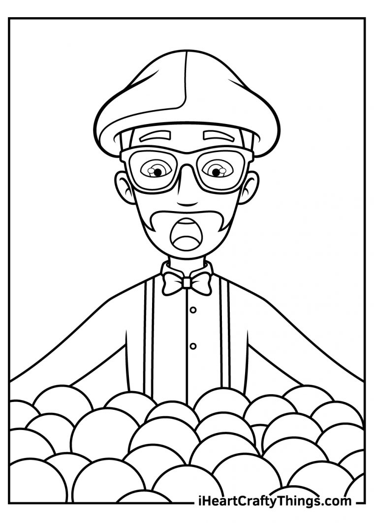 coloring pages blippi