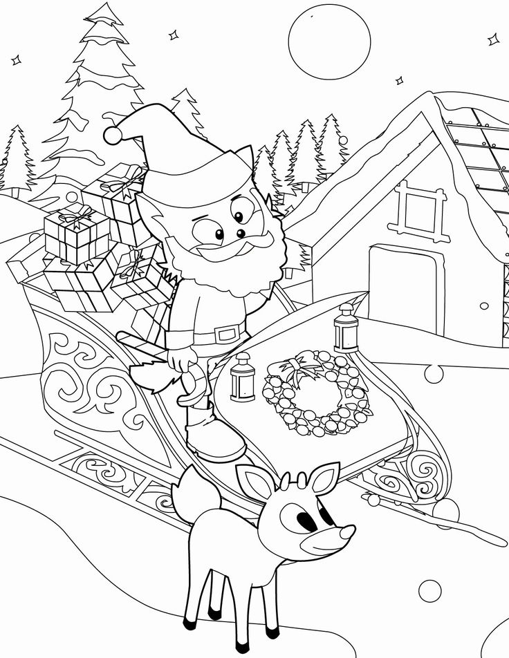 winter wonderland coloring page