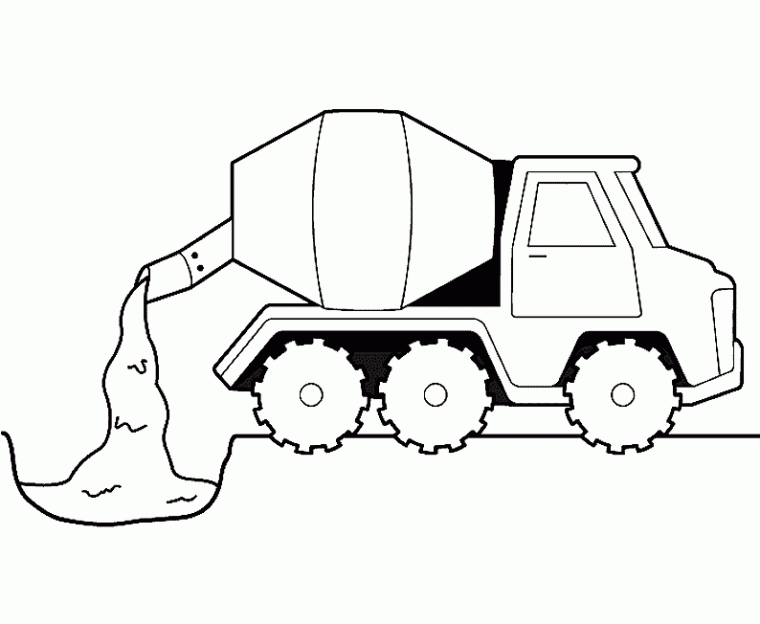 construction vehicle coloring page